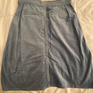 Blue corduroy skirt